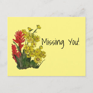 Cartão Postal Aster Red Dourado Rosy Fireweed