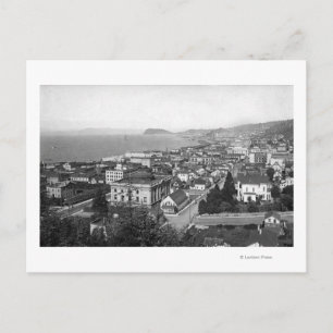 Cartão Postal Astoria, Oregon Business Section e Waterfront