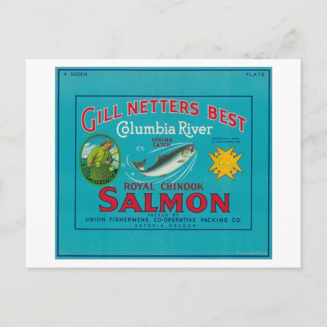 Cartão Postal Astoria, OregonGill Netters BestAstoria, OR (Frente)