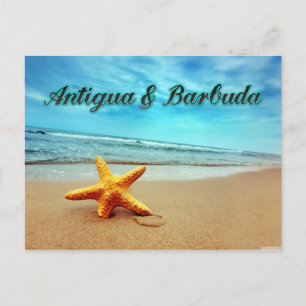 Cartão Postal Astrado de Antígua e Barbuda