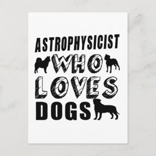 Cartão Postal astrofísico que ama cães