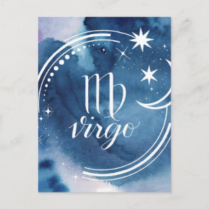 Cartão Postal Astrologia por Aquarela - Virgem