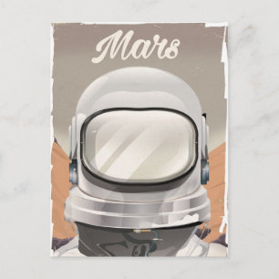 Cartão Postal Astronauta Clássico de Marte