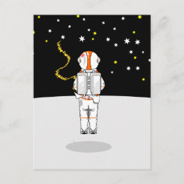 Cartão Postal Astronauta Peguei Semana Curta no Espaço