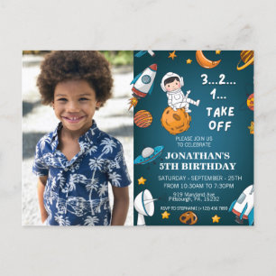 Cartão Postal Astronauta Personalizar Foto Espacial Planeta Azul