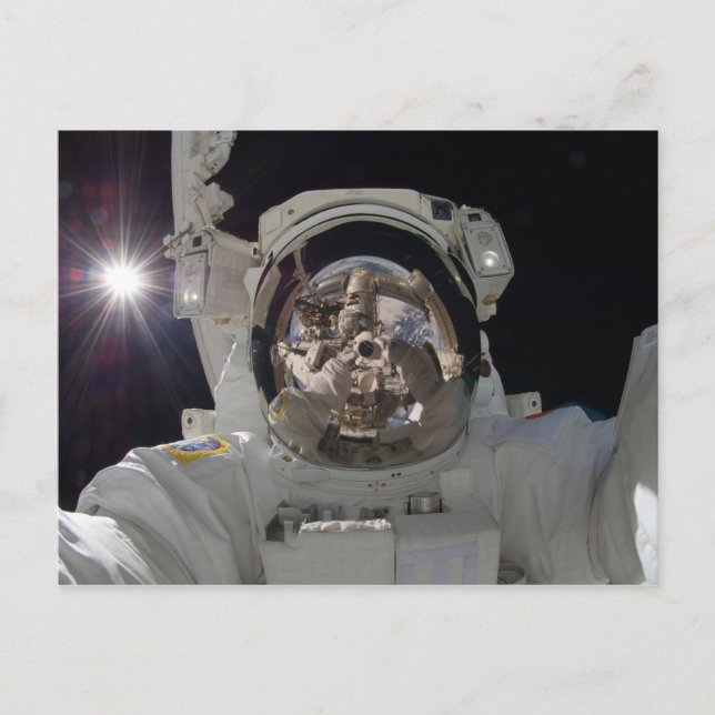 Cartão Postal Astronauta selfie II (Frente)