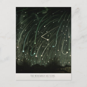 Cartão Postal Astronomia Antiquada do Chá Meteoro