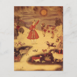 Cartão Postal Astronomia Vintage, Arte Celestial Asiática Antiq