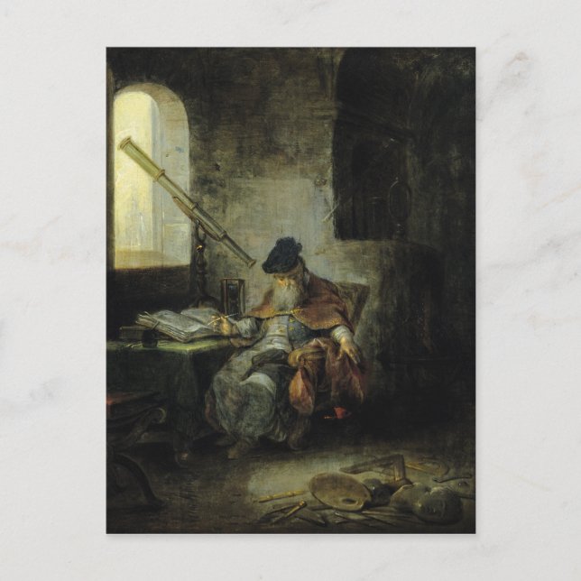 Cartão Postal Astrônomo (Frente)