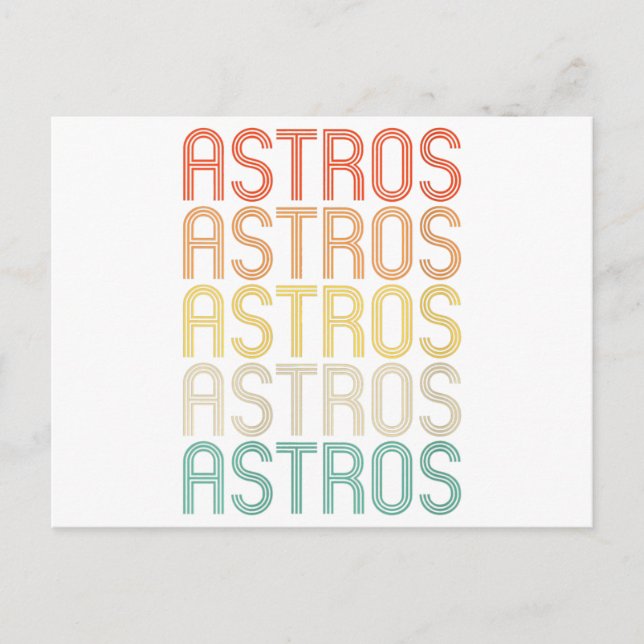 Cartão Postal Astros Feminino  (Frente)