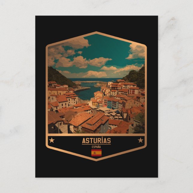 Cartão Postal Astúrias (Frente)