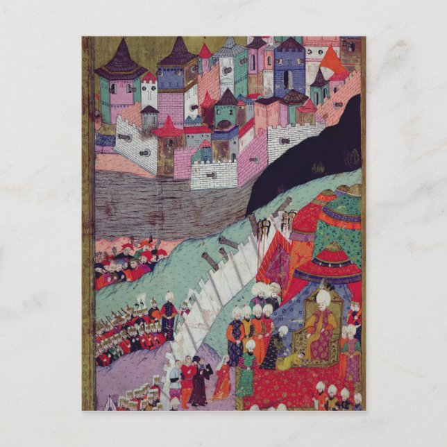 Cartão Postal Ataque a Belgrado em 1521 (Frente)