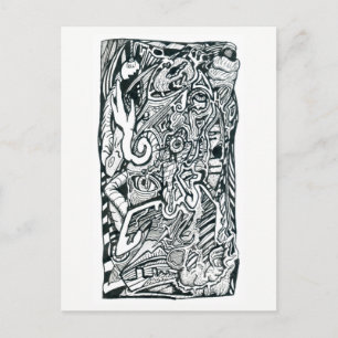 Cartão Postal Ataque de ansiedade de Brian Benson, Cartão-postal