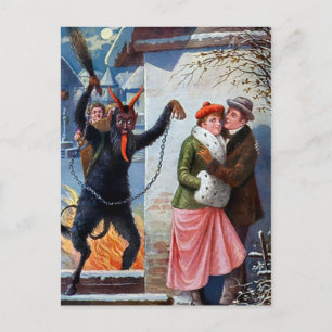 Cartão Postal Ataque Vintage Krampus