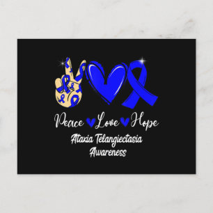 Cartão Postal Ataxia Telangiectasia Consciência Paz Esperança Bl