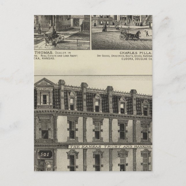 Cartão Postal Atchison, Kansas (Frente)