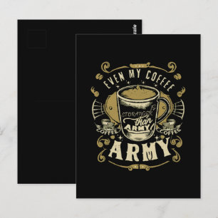Cartão Postal Até Meu Café É Mais Forte Que o Exército