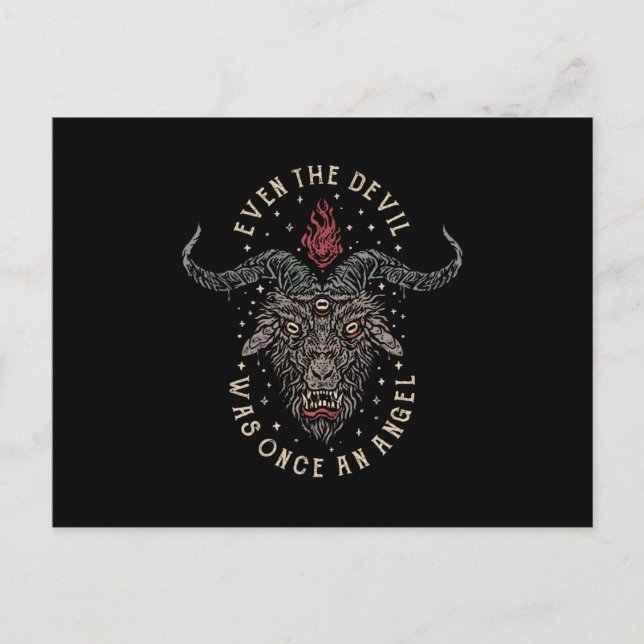 Cartão Postal Até O Diabo Era Uma Vez Um Anjo (Frente)