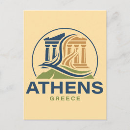 Cartão Postal Atenas Grécia Acrópole Partenon