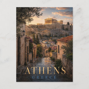 Cartão Postal Atenas Grécia Acrópole REALMS