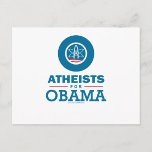 Cartão Postal Ateus para Obama