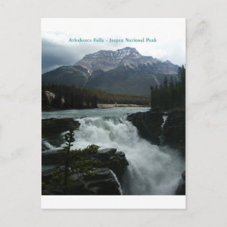Cartão Postal Athabasca Falls Jasper Parque Nacional