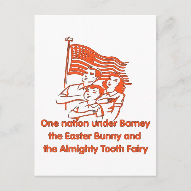 Cartão Postal Atheist Pledge (Frente)