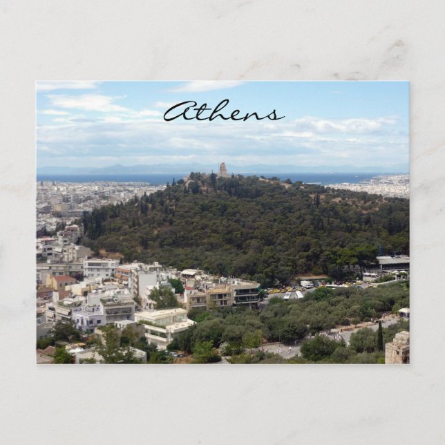 Cartão Postal athens filopappos (Frente)