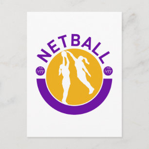 Cartão Postal Atirando no Netball bloqueando o tiro