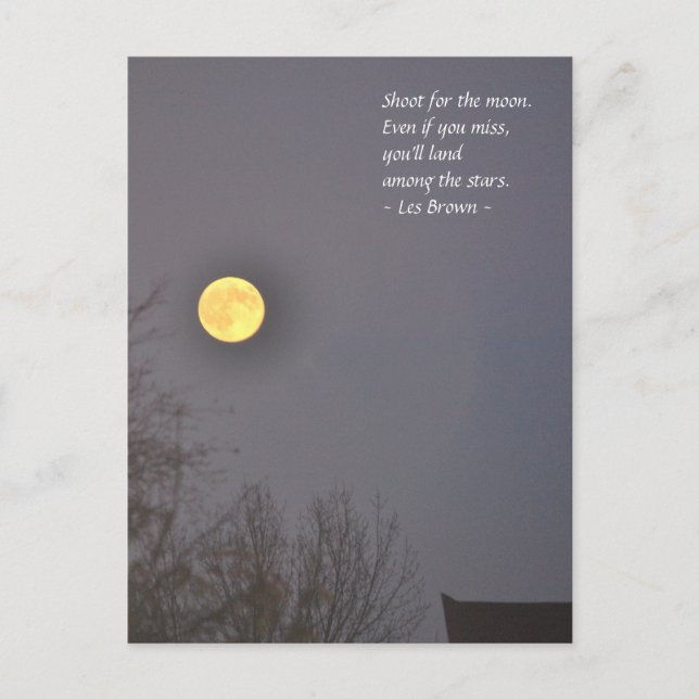 Cartão Postal Atire na lua (Frente)