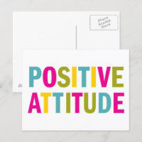 Atitude positiva em cores brilhantes