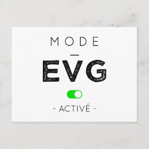 Cartão Postal Ativador de EVG Modo