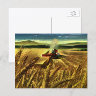 Cartão Postal Atividade De Fazenda Agrícola De Viagem, Agricult