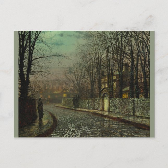 Cartão postal Atkinson Grimshaw Tryst CC0611 (Frente)
