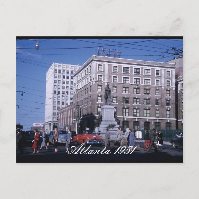 Cartão postal Atlanta 1951 (Frente)
