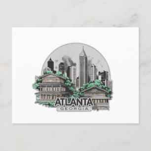 Cartão Postal Atlanta City Georgia EUA