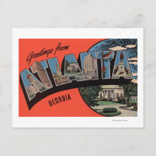 Cartão Postal Atlanta, Georgia - Grandes Cenas de Letra