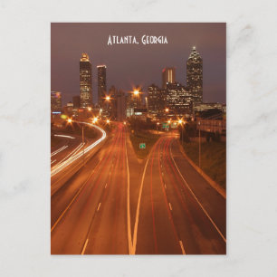 Cartão Postal Atlanta Georgia no Cartão-postal Dusk