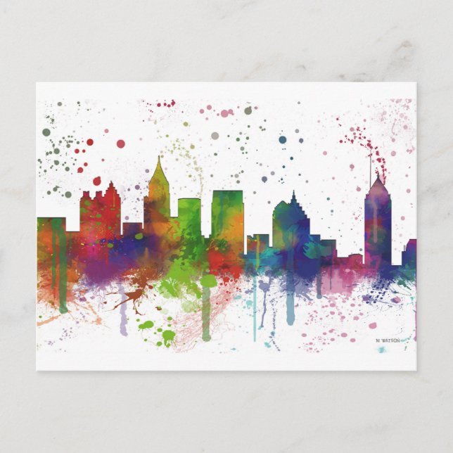 CARTÃO POSTAL ATLANTA GEORGIA SKYLINE (Frente)