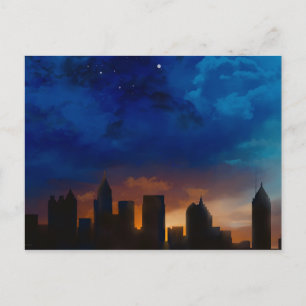 CARTÃO POSTAL ATLANTA GEORGIA SKYLINE