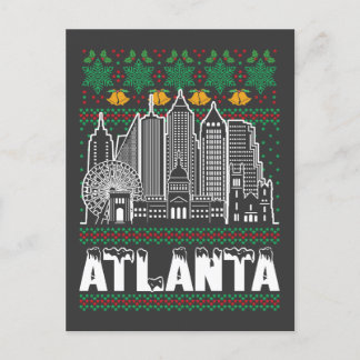 Cartão Postal Atlanta Georgia Ugly Christmas