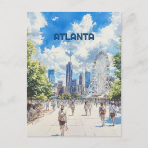 Cartão Postal Atlanta Georgia Viagem