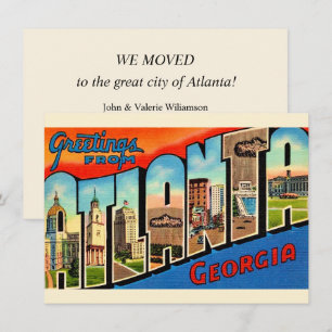 Cartão postal Atlanta Georgia Vintage
