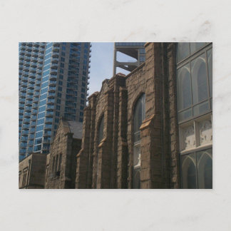 Cartão Postal Atlanta velha contra novo