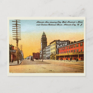Cartão Postal Atlantic Ave., Atlantic City 1908 Vintage