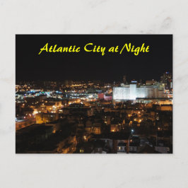Cartão Postal Atlantic City à noite