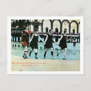 Cartão Postal Atlantic City, New Jersey, Beauties, Vintage