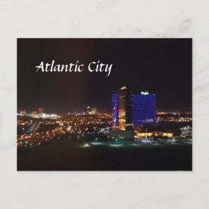 Cartão Postal Atlantic City Skyline