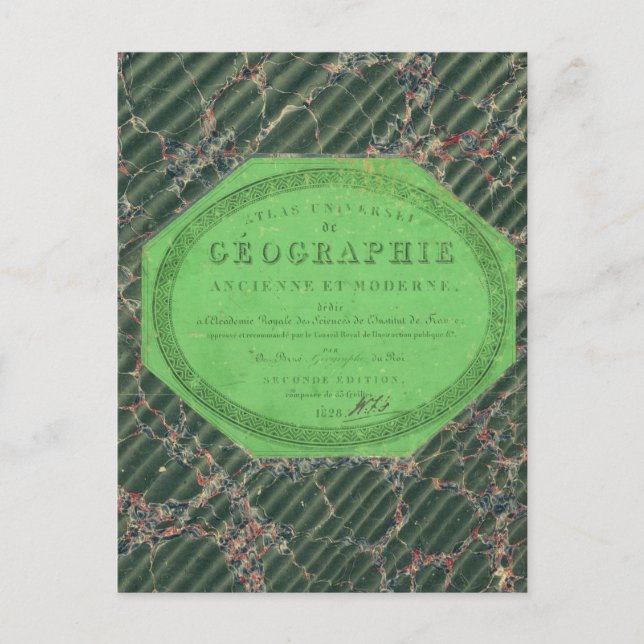 Cartão Postal Atlas da Geografia Universal (Frente)