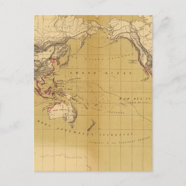 Cartão Postal Atlas de 1550 (Frente)